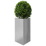 Garden Planter Triangular 50x43x75 cm Galvanized Steel 851181