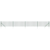 Wire Mesh Fence with Spike Anchors Green 0.8x10 m 154112