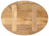 Table Top 50x3.8 cm Round Solid Wood Mango 370061