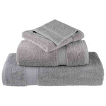 12 Piece Premium Towel Set SOLUND Grey 600 gsm 137577