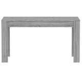 Dining Table Grey Sonoma 140x74.5x76 cm Engineered Wood 815199