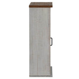 ZNTS Hanging Cabinet HALDEN 2 Sliding Doors White 75x22.5x70 cm Pine 4018442