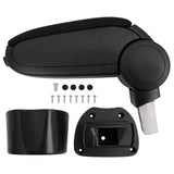 Car Armrest Black 14.5x31.5x cm ABS 154664