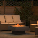 Fire Pit Black 80 x 80 x 40 cm Steel 858956
