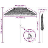 Garden Parasol Natural 160 x 160 x 196 cm 42006673