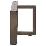 Coffee Table Legs T-Shaped 2 pcs Black 70x25x cm Steel 4013019