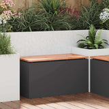 Garden Bench Black 80 x 40 x43 cm Steel 874898