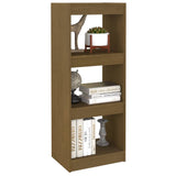 Book Cabinet/Room Divider Honey Brown 40x30x103.5 cm Pinewood 808141