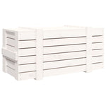 ZNTS Storage Box White 91x40.5x42 cm Solid Wood Pine 824999