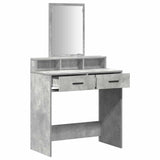 Dressing Table Concrete Grey 79 x 41 x 140 cm Engineered Wood 865139