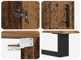 Highboard 2 pcs Old Wood Engineered Wood 3415643