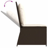 Garden Bench Brown Poly Rattan 3394468