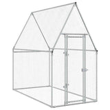 Chicken Cage Silver 200x100x190 cm Galvanised Steel 172550
