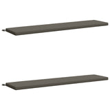 2-Piece Bench Cushions SOEST 2 pcs 100% Polyester Grey 949217