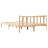 Extra Long Bed Frame without Mattress 160x210 cm Solid Wood Pine 852436