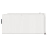 Bedside Table White 39 x 34 x 16.5 cm Solid pine wood 873501