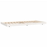 Bed Frame without Mattress White 80x200 cm Solid Wood Pine 823500