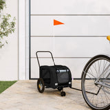 Pet Bike Trailer Black Oxford Fabric and Iron 93891