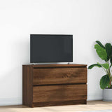 TV Cabinet Brown Oak 80x35x54 cm Engineered Wood 861793