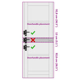 Interior Door White 73.5 x 198.5 cm Plywood 42052387