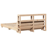 Bed Frame without Mattress 160x200 cm Solid Wood Pine 3306414