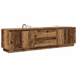 TV Cabinet with LED Lights Old Wood 193.5x41x50 cm 3328442
