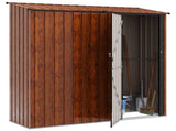 Garden Sheds Brown 203.5 x 73 x 200 cm Metal 42011302
