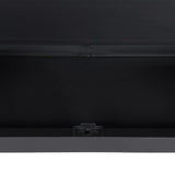 Outdoor Storage Cabinet Grey and Black 65x37x165 cm PP 364201