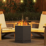 Smokeless Fire Pit Black 48 x 48 x 51 cm Steel 858982