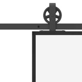 Sliding Door with Hardware Set 102x205 cm ESG Glass&Aluminium 3332808