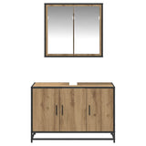 Bathroom Furniture Set 2 pcs Artisan Oak Engineered Wood 3402358