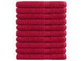 Premium Sauna Towels SOLUND 10 pcs Red 80x200 cm 600 gsm 137412