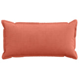 Cushion Cover 6 pcs HOUTEN Red Orange 40 x 80 cm Corduroy 918179