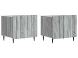Bedside Cabinet 2 pcs Grey Sonoma 43 x 34.5 x 52 cm 894348
