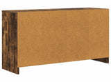 Sideboard with Drawer Smoked Oak 88.5 x 27.5 x 63.5 cm 8000512