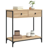Console Table Sonoma Oak 75x34.5x75 cm Engineered Wood 834176