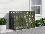 Air Conditioner Cover Olive Green 110 x 50 x 105 cm Steel 8014174
