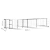 Outdoor Dog Kennel Steel 21.78 m 3082301