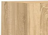 4 Piece TV Wall Cabinets with LED Lights Sonoma Oak 3216571