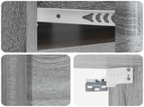 Wall-Mounted Bedside Cabinet 2 pcs Grey Sonoma Engineered Wood 899138