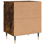 Bedside Cabinets 2 pcs Smoked Oak 40x30x50 cm Engineered Wood 826823