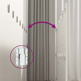 Wall Headboard White 240x1.5x80 cm Engineered Wood 811052