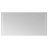 LED Bathroom Mirror Transparent 50 x 10 cm Tempered Glass 42045785