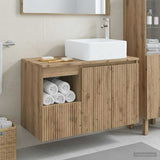 Bathroom Furniture Set 2 pcs Artisan Oak Engineered Wood 3404053