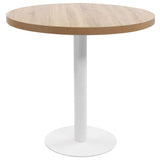 Bistro Table Light Brown 80 cm MDF 286423