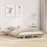 Bed Frame without Mattress 120x190 cm Small Double Solid Wood Pine 850677