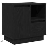 Bedside Cabinet with Drawer 2 pcs Black Oak 50 x 34.5 x 50 cm 869581
