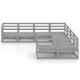 8 Piece Garden Lounge Set Solid Pinewood 3075976