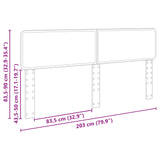 Headboard Concrete Grey Engineered wood 888499