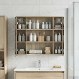 Bathroom Mirror Cabinet Sonoma Oak 73.5 x 16 x 62.5 cm 889169